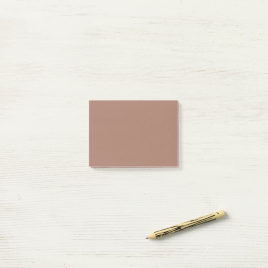 Mocha Mousse Effen Kleur Post-it® Notes (Op bureau)