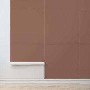 Mocha Mousse Effenkleurig Bruin Behang