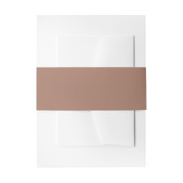 Mocha Mousse Elegante Neutrale Wrap Uitnodigingen Wikkel