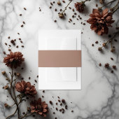 Mocha Mousse Elegante Neutrale Wrap Uitnodigingen Wikkel