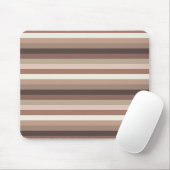 Mocha Mousse en accenten Horizontaal Stripe Patroo Muismat (Met muis)