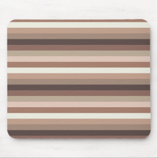 Mocha Mousse en accenten Horizontaal Stripe Patroo Muismat