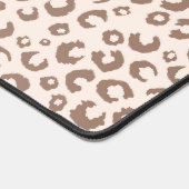 Mocha Mousse en Crème Tan Leopard Patroon Bureaumat (Hoek)