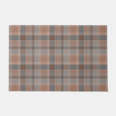 Mocha mousse en grijs geruit deurmat (Voorkant)