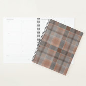 Mocha mousse en grijs geruit planner (Display)