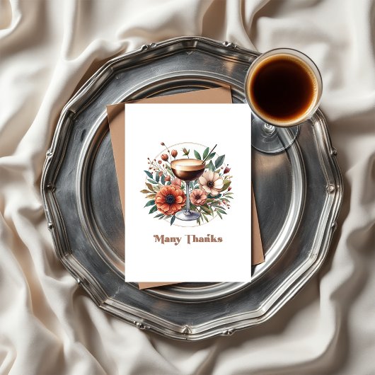 Mocha Mousse Espresso Martini Vrijgezellenfeest Fo Bedankkaart