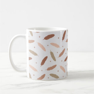 Mocha Mousse Feathers Mug Koffiemok