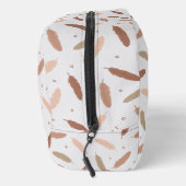 Mocha Mousse Feathers Toiletry Bag Toilettasje (Rechts)