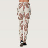 Mocha Mousse Floral Birds Leggings (Achterkant)