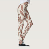 Mocha Mousse Floral Birds Leggings (Rechts)