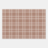 Mocha Mousse Gingham Inpakpapier Vel (Voorkant 2)