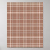 Mocha Mousse Gingham Poster (Voorkant)