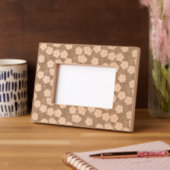 Mocha Mousse - Katoenbloem Gegraveerde Lijstjes (Links)