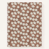 Mocha Mousse - Katoenbloem Notitieboek (Voorkant)