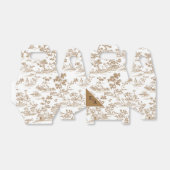 Mocha Mousse / Koper Toile, Bedankdoosjes (Uitgevouwen)