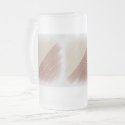 Mocha Mousse Matglas Bierpul (Voorkant links)