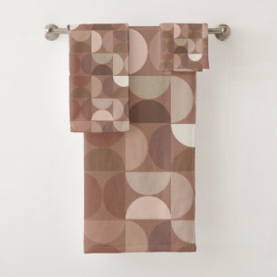 Mocha Mousse Mid Century Modern Bad Handdoek