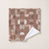 Mocha Mousse Mid Century Modern Bad Handdoek (Wasdoekje)