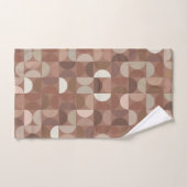 Mocha Mousse Mid Century Modern Bad Handdoek (Handdoek)