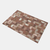 Mocha Mousse Mid Century Modern Deurmat (Schuin)