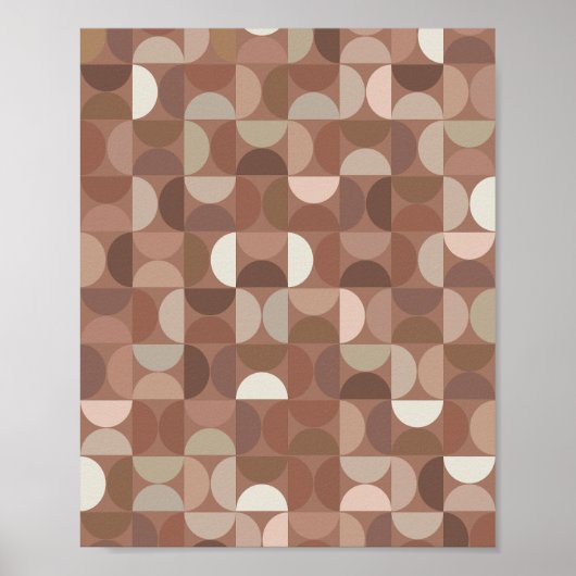 Mocha Mousse Mid Century Modern Poster (Voorkant)