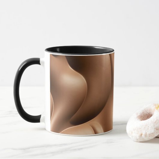 Mocha Mousse Mok – Elegante koffiemomenten (Met donut)