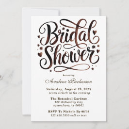 Mocha Mousse Paint Kalligrafie Brunch & Bubbly Kaart