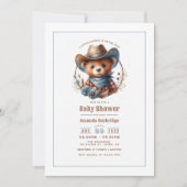 Mocha Mousse Rustic Little Cowboy Baby shower Kaart (Voorkant)