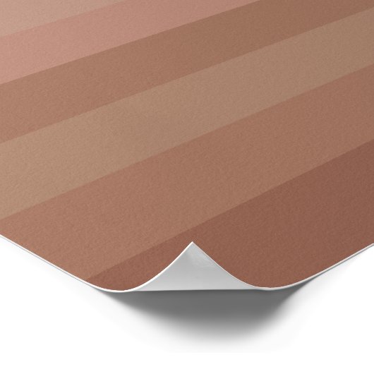 Mocha Mousse Stripes Poster (Hoek)
