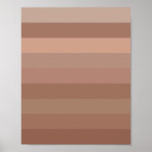 Mocha Mousse Stripes Poster (Voorkant)