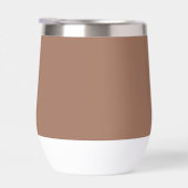 Mocha Mousse Trendy Elegante Effen Kleur (Rechts)