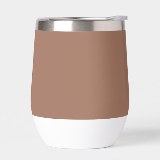 Mocha Mousse Trendy Elegante Effen Kleur (Links)