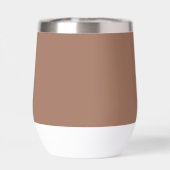 Mocha Mousse Trendy Elegante Effen Kleur (Achterkant)