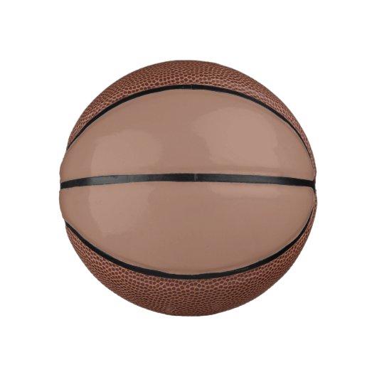 Mocha Mousse Trendy Elegante Effen Kleur Basketbal (Voorkant)