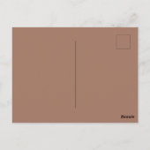 Mocha Mousse Trendy Elegante Effen Kleur Briefkaart (Achterkant)