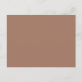 Mocha Mousse Trendy Elegante Effen Kleur Briefkaart (Voorkant)