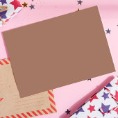 Mocha Mousse Trendy Elegante Effen Kleur Briefkaart