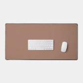 Mocha Mousse Trendy Elegante Effen Kleur Bureaumat (Keyboard & Muis)