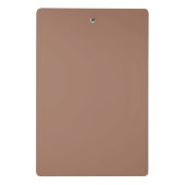 Mocha Mousse Trendy Elegante Effen Kleur Mini Klembord (Achterkant)