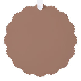 Mocha Mousse Trendy Elegante Effen Kleur Ornament Kaart