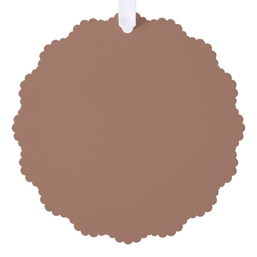 Mocha Mousse Trendy Elegante Effen Kleur Ornament Kaart