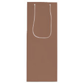 Mocha Mousse Trendy Elegante Effen Kleur Wijn Cadeautas (Voorkant)