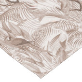 Mocha Mousse Tropische vogels en palmbladeren Korte Tafelloper (Hoek)