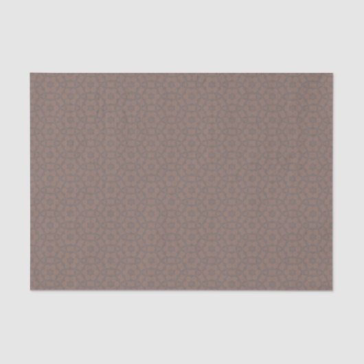 Mocha Mousse Westerne Folk Neutral Geometric Tissuepapier (Voorkant)