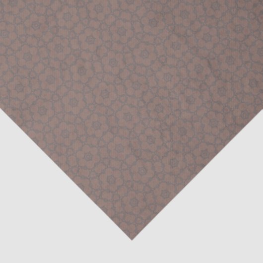 Mocha Mousse Westerne Folk Neutral Geometric Tissuepapier (Detail)