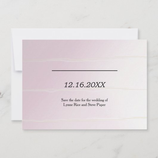 Mocha Ombre slaat de datum op Save The Date (Achterkant)