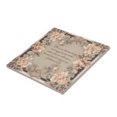 Mocha Peach Bijbelvers Tegeltje (Zijkant)