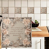 Mocha Peach Bijbelvers Tegeltje