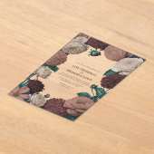 Mocha Plum, Berry Clay & Silk Taupe Wedding Acryl Uitnodigingen (Laagn)