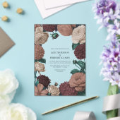 Mocha Plum, Berry Clay & Silk Taupe Wedding Acryl Uitnodigingen (Insitu (Huwelijk))